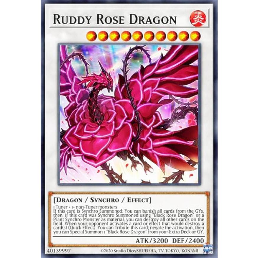 遊戯王 MP22-EN077 ブラッド・ローズ・ドラゴン Ruddy Rose Dragon