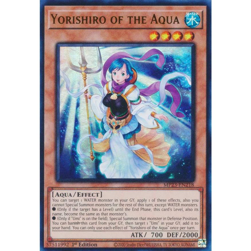 【限定1】海王の槍神　レクライ 遊戯王 MP23-EN218 海神の依代 (英語版 1st Edition ウルトラレア
