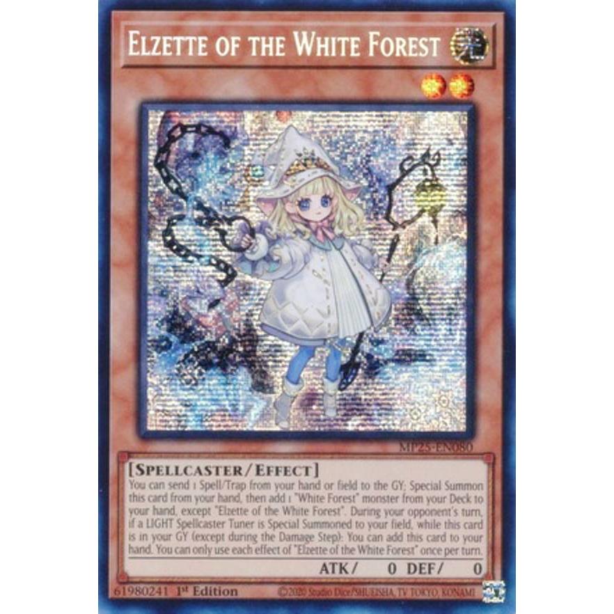 遊戯王 MP25-EN080 白き森のリゼット (英語版 1st Edition