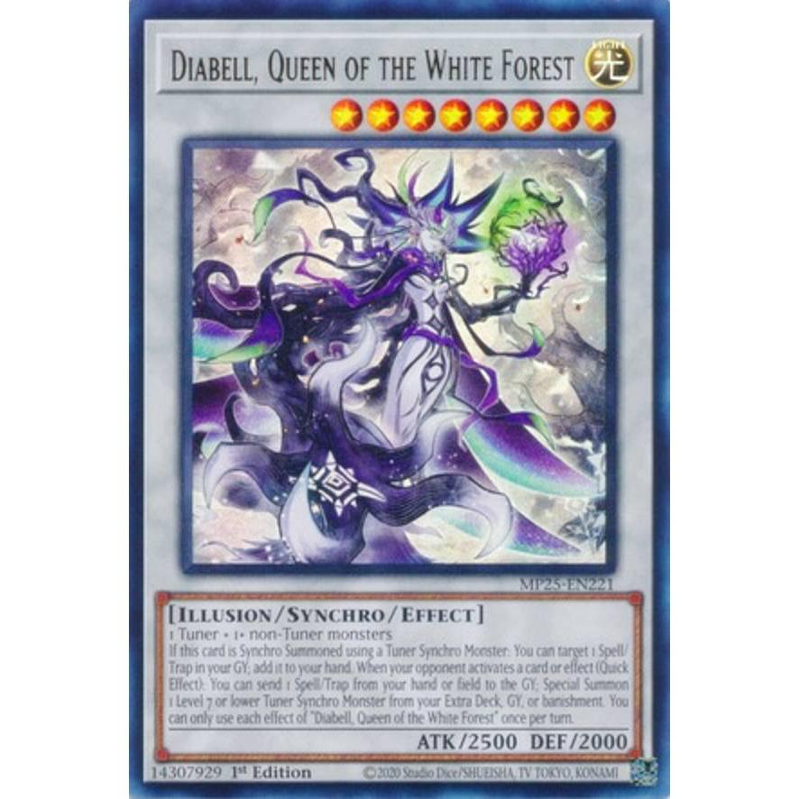 遊戯王 MP25-EN221 白き森の妖魔ディアベル (英語版 1st Edition