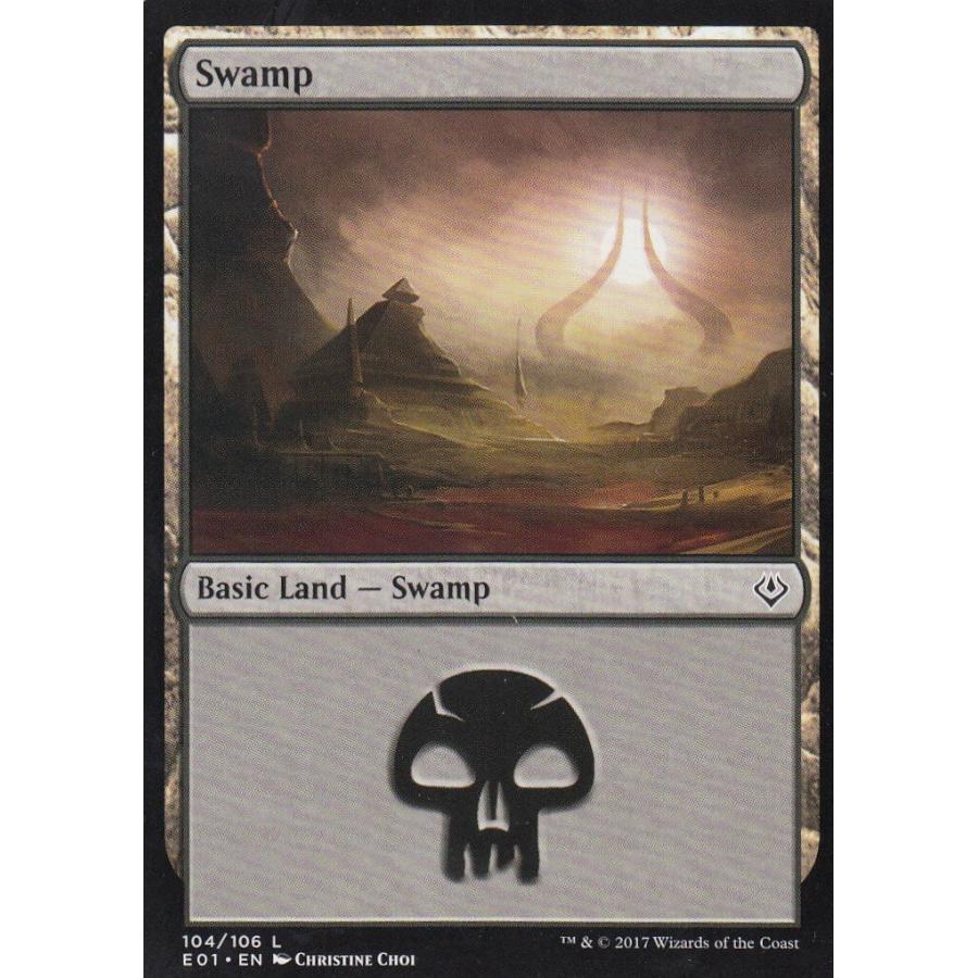 マジックザギャザリング MTG E01 EN 104 沼 Swamp (英語版 基本土地