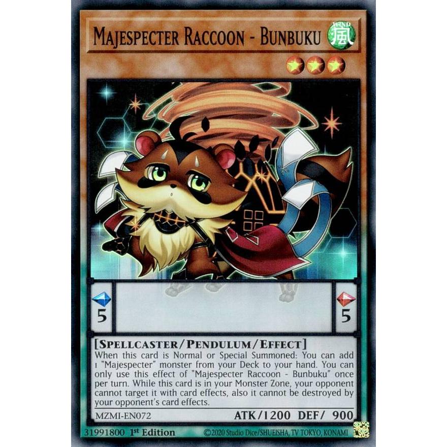 遊戯王 MZMI-EN072 マジェスペクター・ラクーン (英語版 1st Edition 