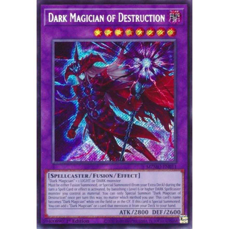 遊戯王 MZMU-EN011 滅びの黒魔術師 (英語版 1st Edition シークレット