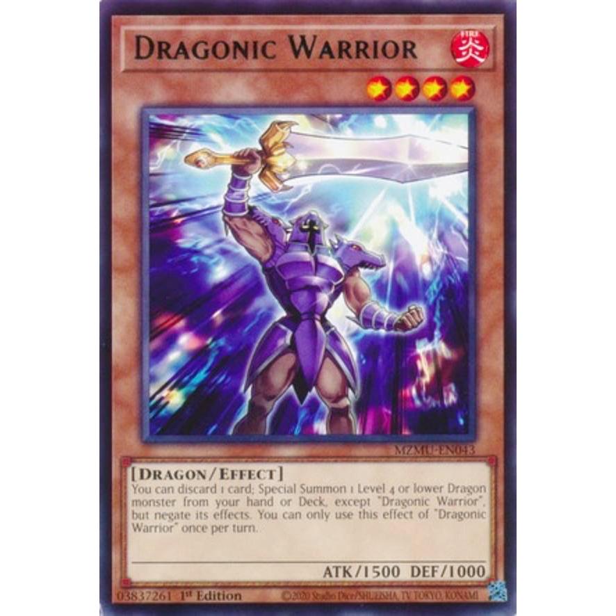 遊戯王 MZMU-EN043 契約を結びし竜の戦士 (英語版 1st Edition レア