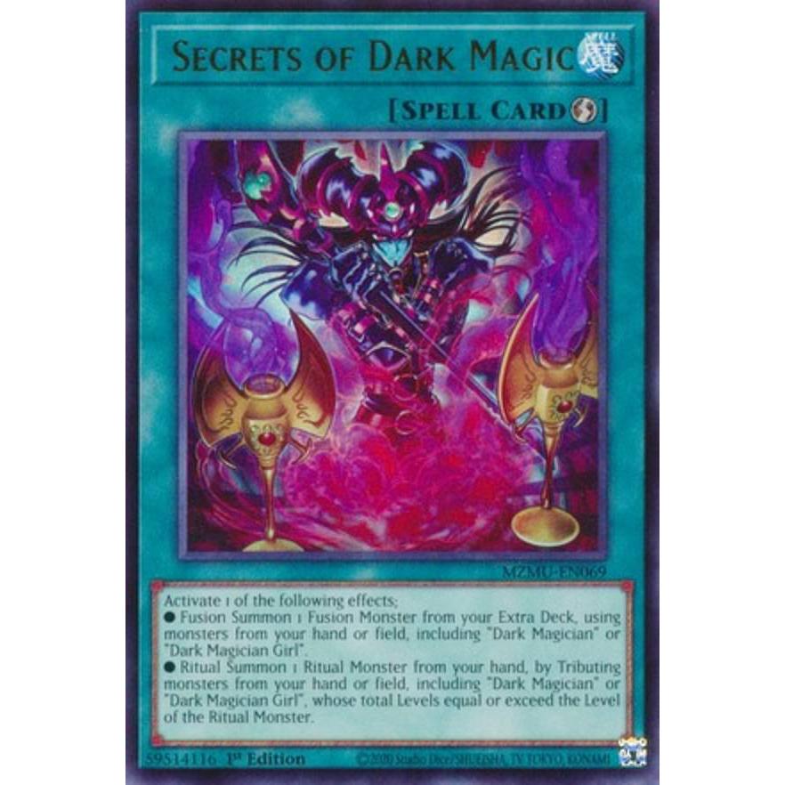遊戯王 MZMU-EN069 黒魔術の秘儀 (英語版 1st Edition ウルトラレア 