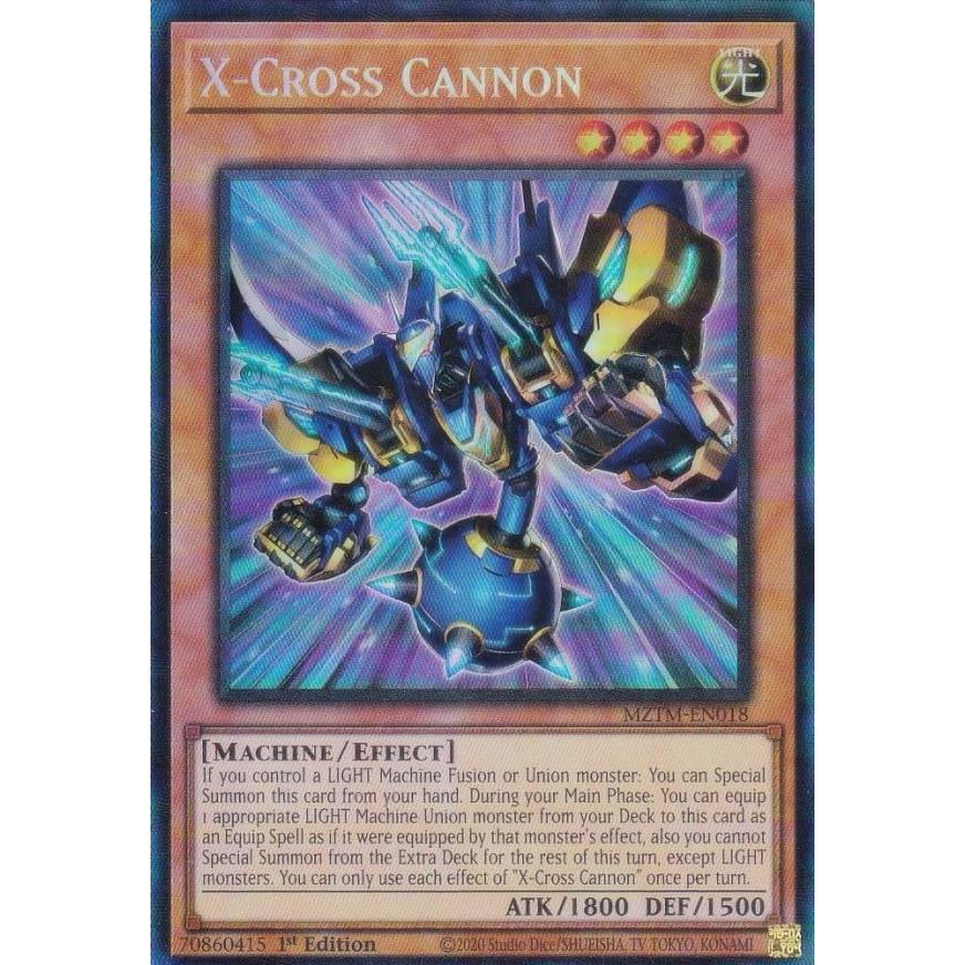 遊戯王　EU版　X-クロス・キャノン　コレクターズレア 遊戯王 MZTM-EN018 X−クロス・キャノン (英語版 1st Edition