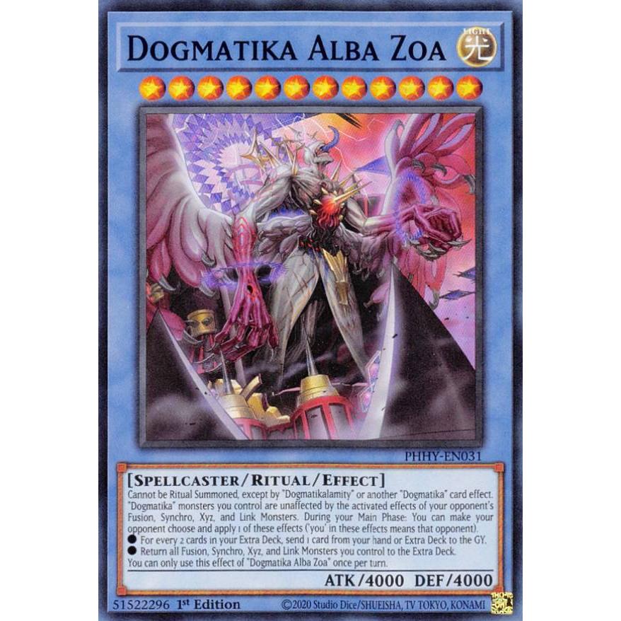 遊戯王 PHHY-EN031 凶導の白き天底 Dogmatika Alba Zoa (英語版 1st