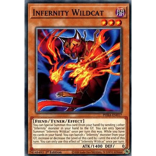 遊戯王 Phra En017 インフェルニティ ワイルドキャット Infernity Wildcat 英語版 1st Edition ノーマル Phantom Rage Phra1311tt017 トレカショップ Lead 通販 Yahoo ショッピング