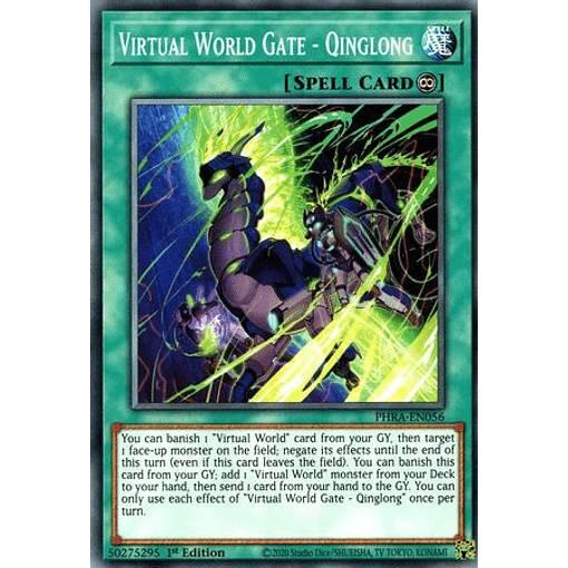 遊戯王 Phra En056 電脳堺門 青龍 Virtual World Gate Qinglong 英語版 1st Edition ノーマル Phantom Rage Phra1311tt056 トレカショップ Lead 通販 Yahoo ショッピング