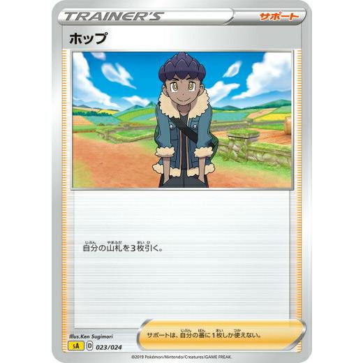 ポケモンカードゲーム SA 023/024 ホップ サポート スターターセットV