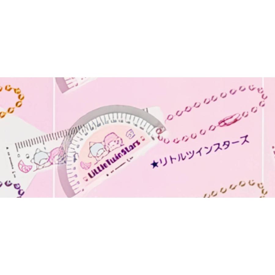 リトルツインスターズ】 サンリオキャラクターズ レトロミニ定規