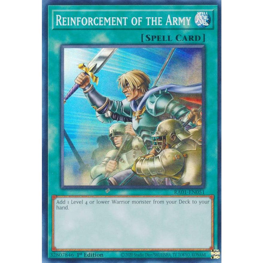 遊戯王 RA01-EN051 増援 Reinforcement of the Army (英語版 1st
