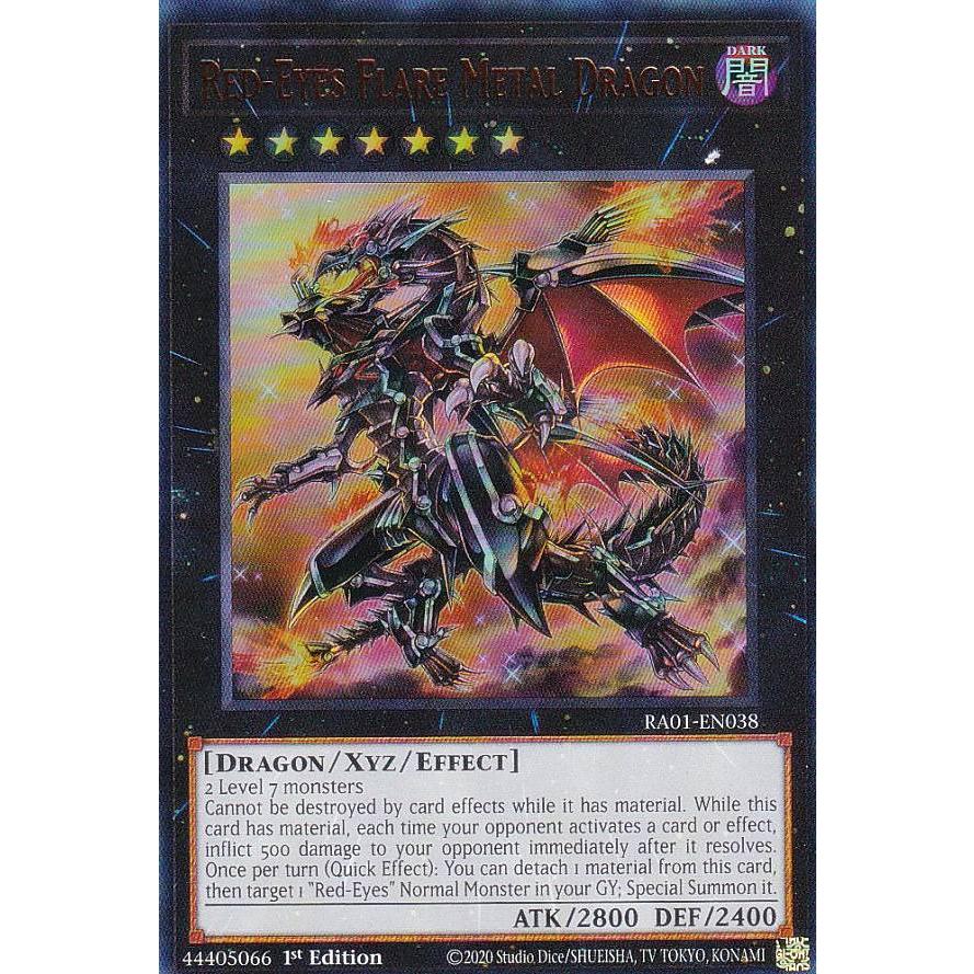 遊戯王 RA01-EN038 真紅眼の鋼炎竜 Red-Eyes Flare Metal Dragon (英語 