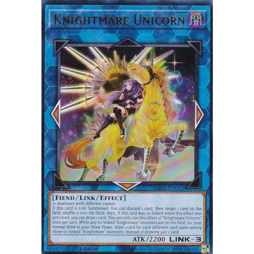 イラスト違い】遊戯王 RA01-EN043 トロイメア・ユニコーン Knightmare 
