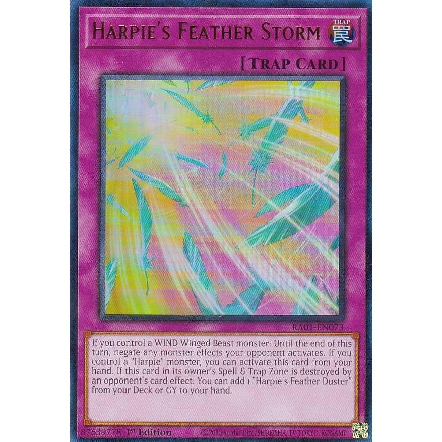 遊戯王 RA01-EN073 ハーピィの羽根吹雪 Harpie's Feather Storm (英語