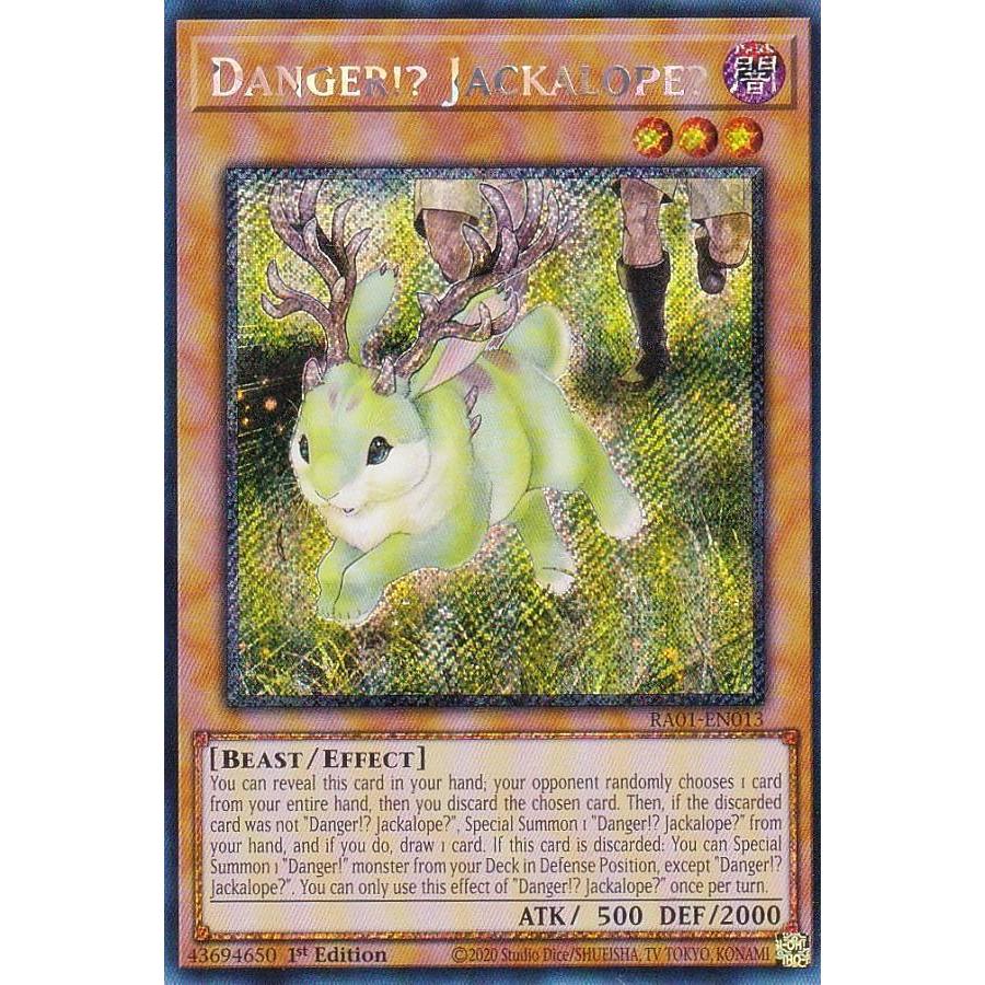 遊戯王 RA01-EN013 未界域のジャッカロープ Danger Jackalope 英語版 1st Edition プラチナムシークレットレア トレカショップ LEAD - 通販 - Yahoo ショッピング