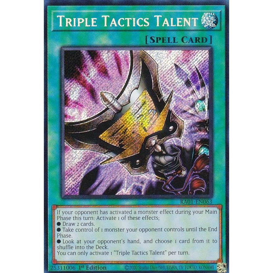 遊戯王 RA01-EN063 三戦の才 Triple Tactics Talent (英語版 1st