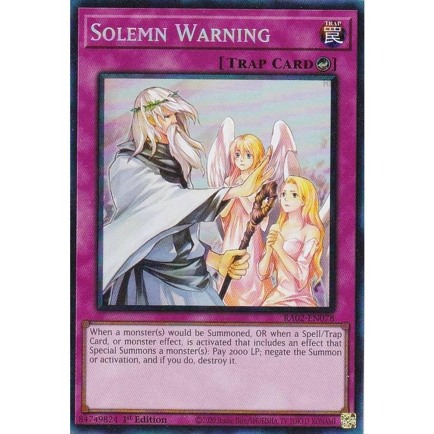 遊戯王 RA02-EN078 神の警告 (英語版 1st Edition コレクターズレア