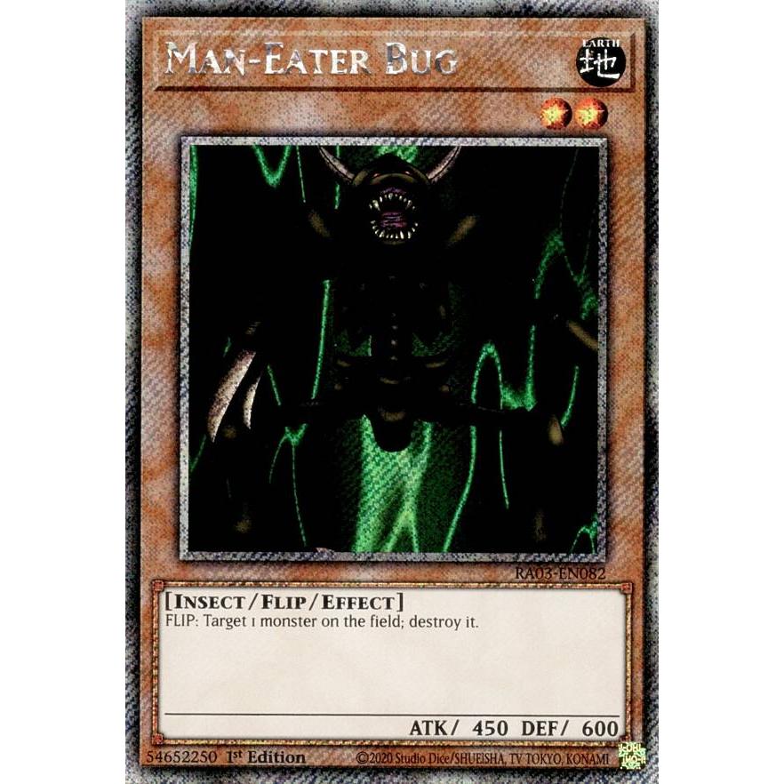 【遊戯王】人喰い虫【北米版1st glossy】 遊戯王 RA03-EN082 人喰い虫 (英語版 1st Edition プラチナ