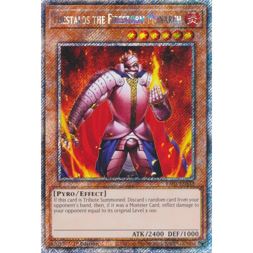 遊戯王 RA03-EN143 炎帝テスタロス (英語版 1st Edition プラチナ