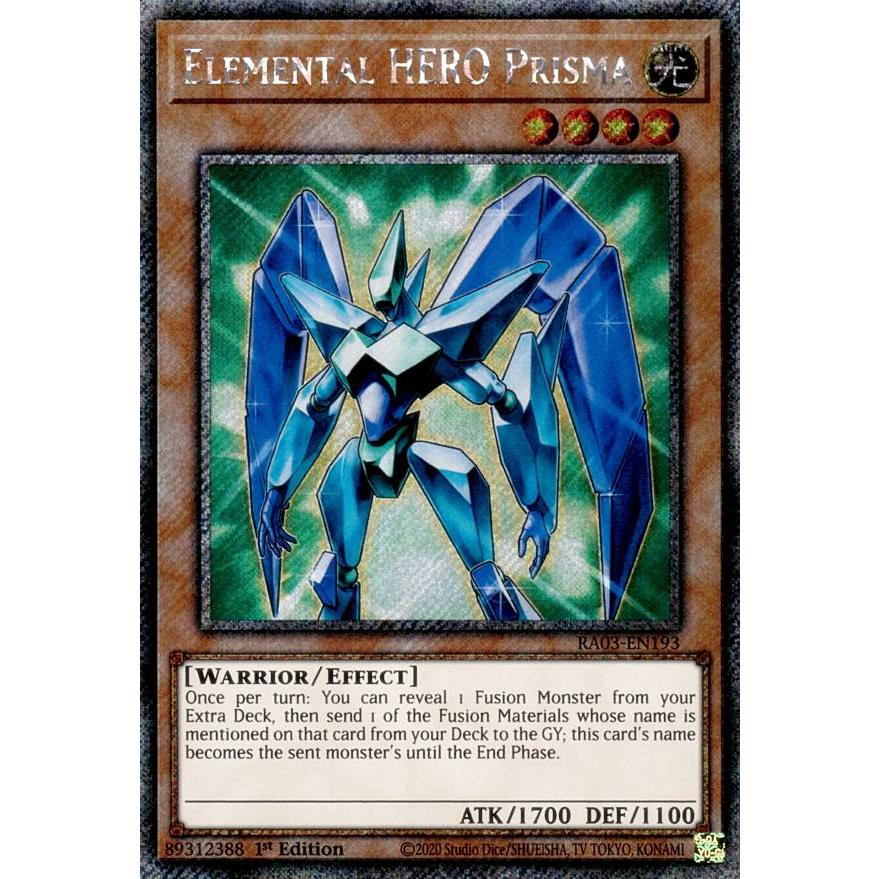 遊戯王 RA03-EN193 E・HERO プリズマー (英語版 1st Edition プラチナ