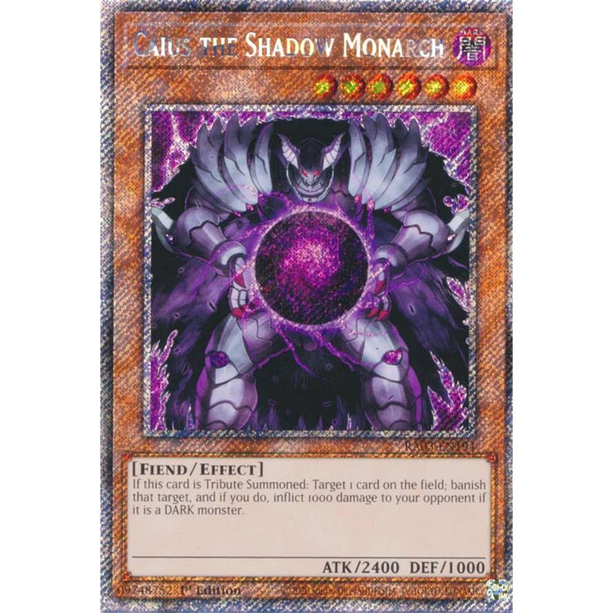 遊戯王 英語版 大会限定 TP3 邪帝ガイウス レリーフ 深濃彫 遊戯王 RA03-EN194 邪帝ガイウス (英語版 1st Edition プラチナ