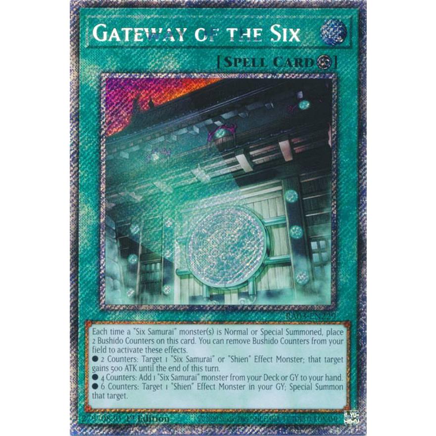 遊戯王 RA03-EN229 六武の門 (英語版 1st Edition プラチナ