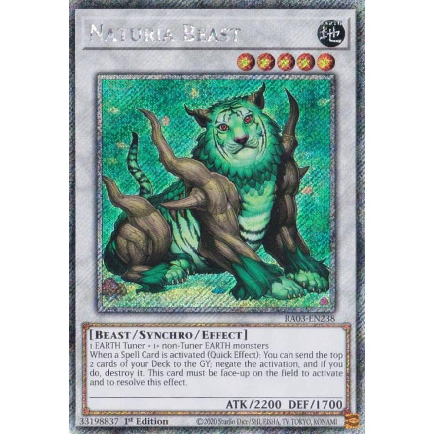 遊戯王 RA03-EN238 ナチュル・ビースト (英語版 1st Edition プラチナ 