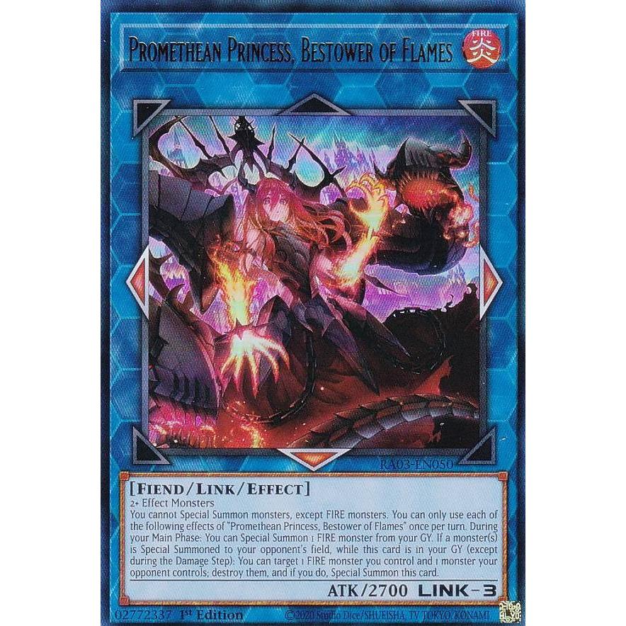 遊戯王 RA03-EN050 賜炎の咎姫 (英語版 1st Edition ウルトラレア
