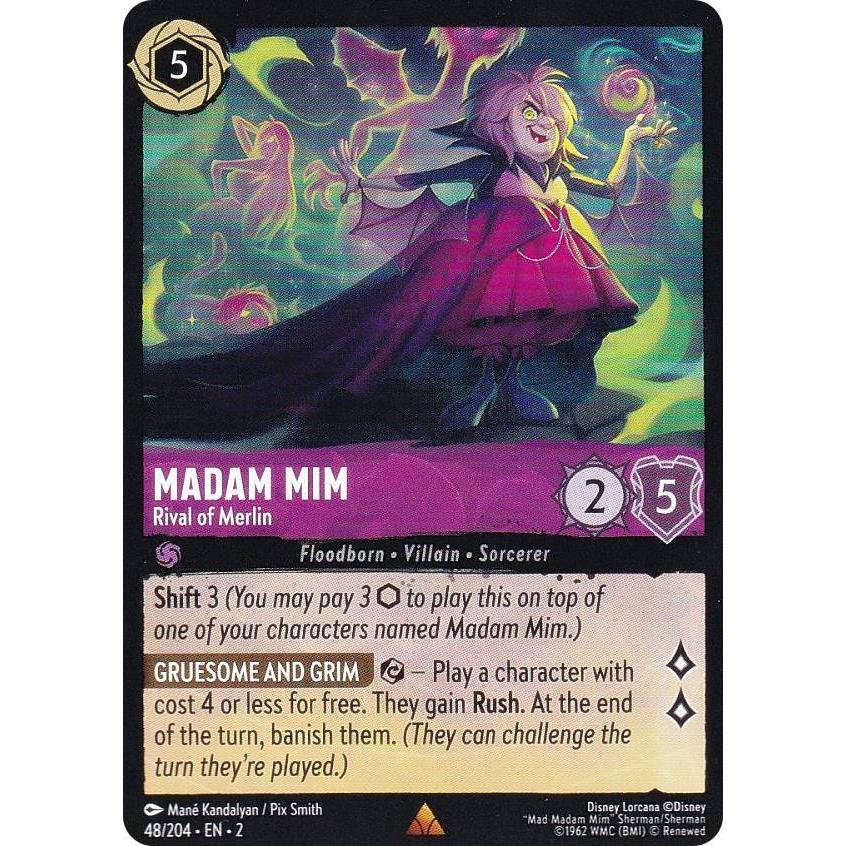 ディズニー ロルカナ 48/204・EN・2 Madam Mim - Rival of ディズニー ロルカナ 48/204・EN・2 Madam Mim - Rival of