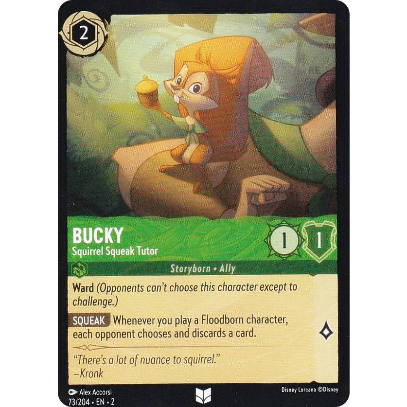 ディズニー ロルカナ 73/204・EN・2 Bucky - Squirrel Squeak