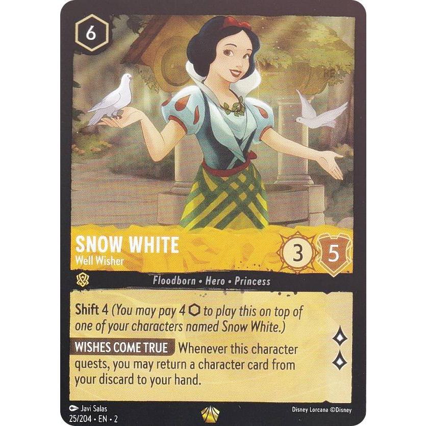 FOIL】ディズニー ロルカナ 25/204・EN・2 Snow White - Well FOIL】ディズニー ロルカナ 25/204・EN・2 Snow White - Well