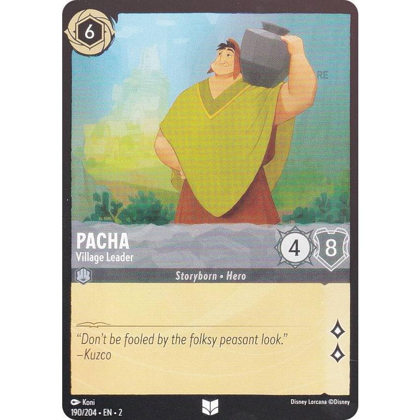FOIL】ディズニー ロルカナ 190/204・EN・2 Pacha - Village FOIL】ディズニー ロルカナ 190/204・EN・2 Pacha - Village