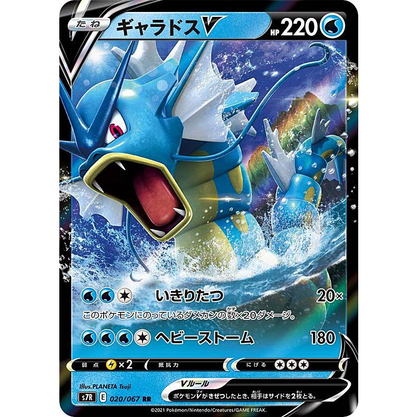 ポケモンカードゲーム S7R 020/067 ギャラドスV 水 (RR ダブルレア