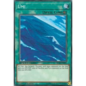 遊戯王 SBAD-EN031 海 Umi (英語版 1st Edition ノーマル) Speed Duel