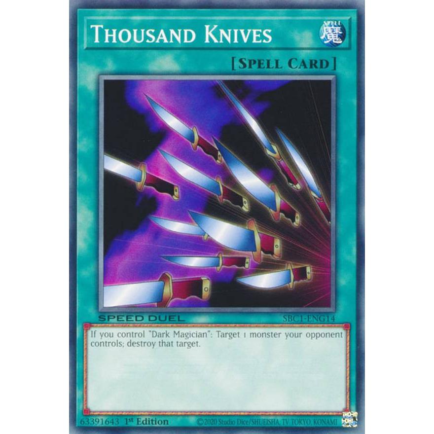 千本ナイフ 遊戯王OCGカード 遊戯王 SBC1-ENG14 千本ナイフ Thousand Knives (英語版 1st Edition