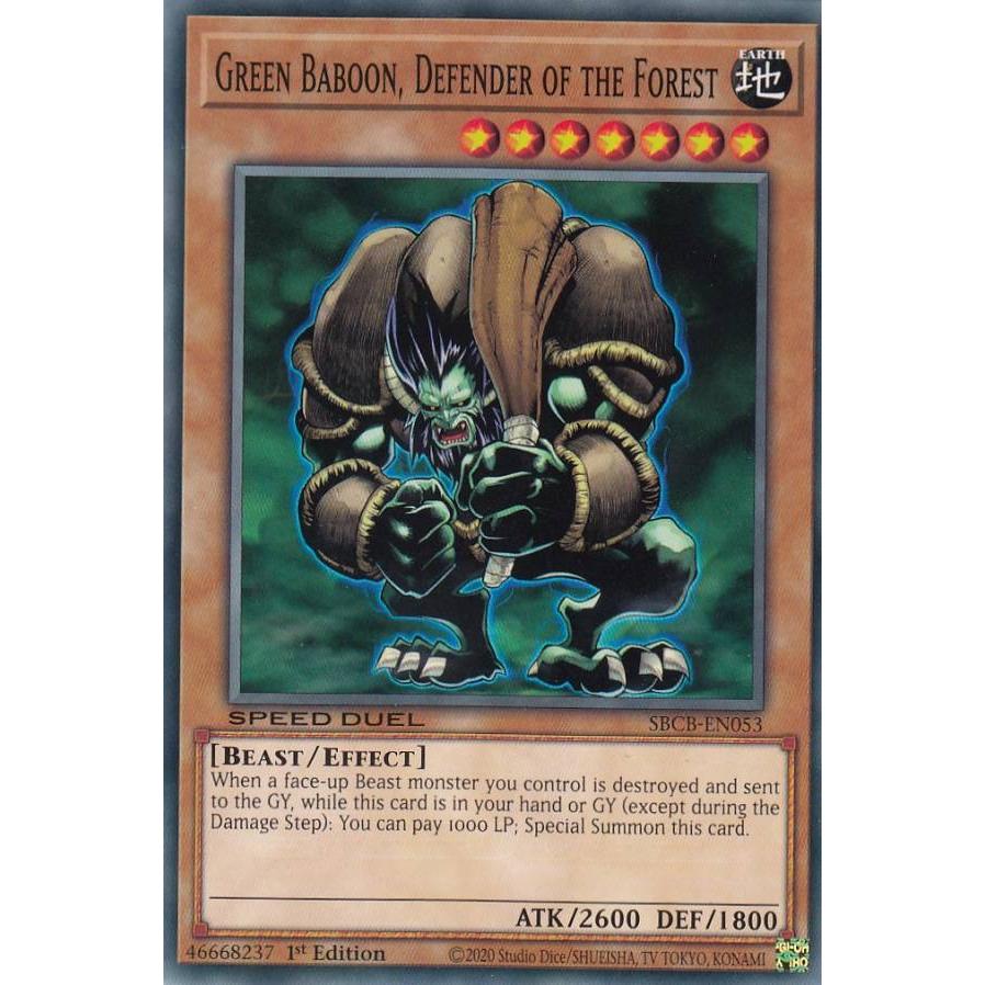 遊戯王 Sbcb En053 森の番人グリーン バブーン Green Baboon Defender Of The Forest 英語版 1st Edition ノーマル Speed Duel Battle City Box Sbcben2412tt053 トレカショップ Lead 通販 Yahoo ショッピング