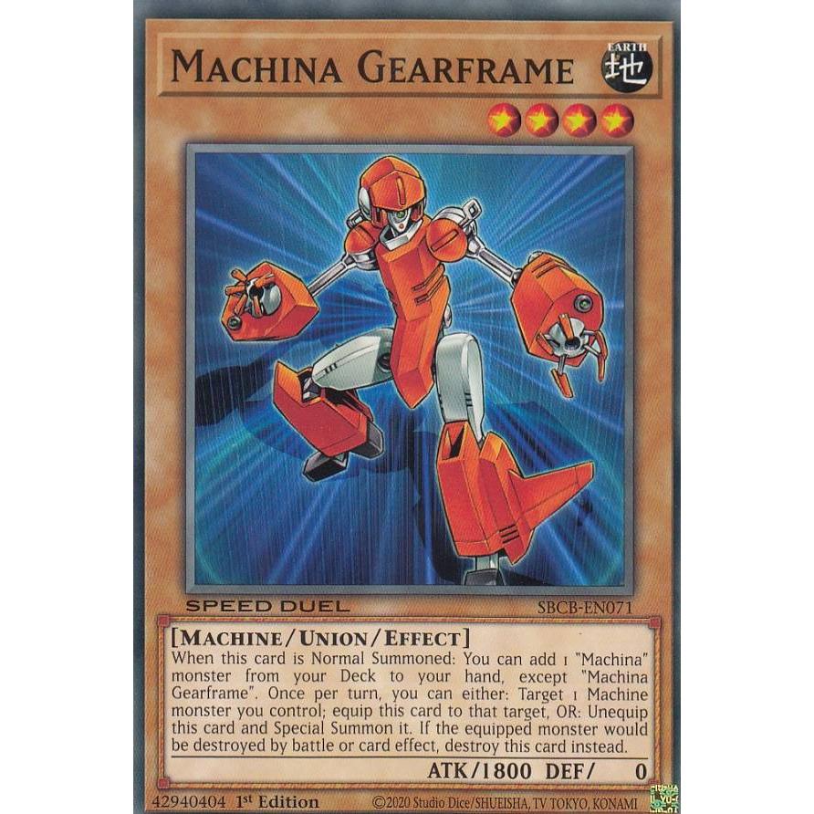 遊戯王 Sbcb En071 マシンナーズ ギアフレーム Machina Gearframe 英語版 1st Edition ノーマル Speed Duel Battle City Box Sbcben2412tt071 トレカショップ Lead 通販 Yahoo ショッピング