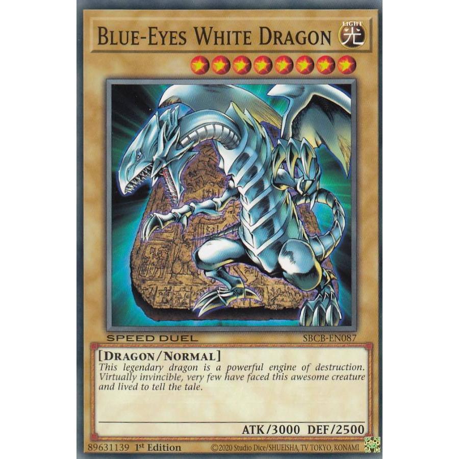 遊戯王 SBCB-EN087 青眼の白龍 Blue-Eyes White Dragon (英語版 1st