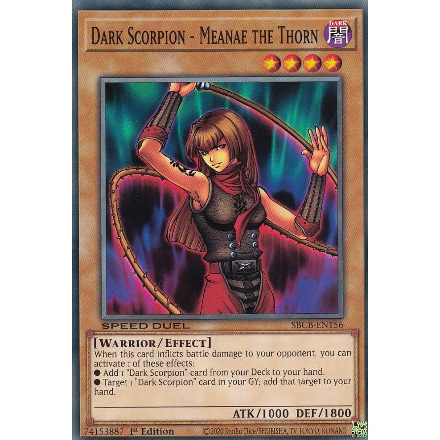 遊戯王 Sbcb En156 黒蠍 棘のミーネ Dark Scorpion Meanae The Thorn 英語版 1st Edition ノーマル Speed Duel Battle City Box Sbcben2412tt156 トレカショップ Lead 通販 Yahoo ショッピング