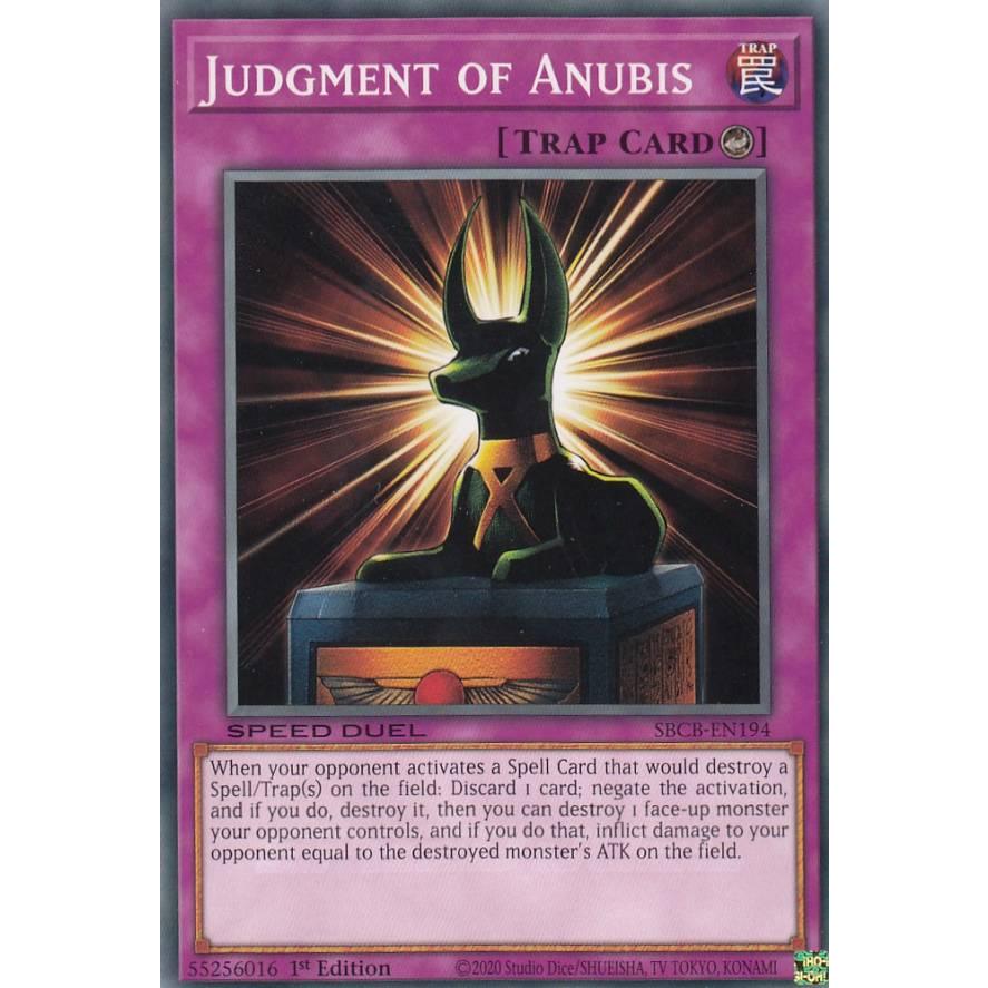 遊戯王 SBCB-EN194 アヌビスの裁き Judgment of Anubis (英語版 1st