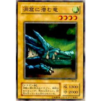 プレイ用】遊戯王 SC-37 洞窟に潜む竜(日本語版 ノーマル)【中古
