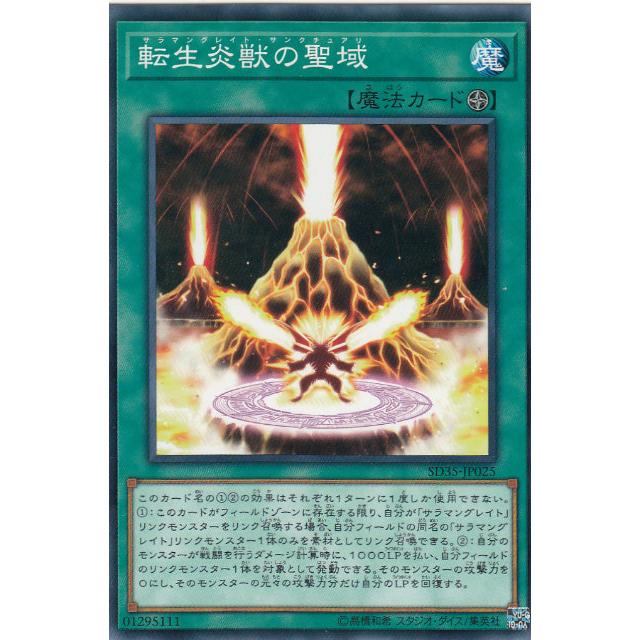 【プレイ用】遊戯王 SD35-JP025 転生炎獣の聖域 (日本語版 ノーマル)  ストラクチャーデッキ ソウルバーナー【中古】 | 