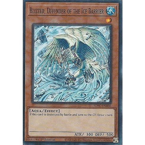 遊戯王 SDFC-EN006 氷結界の番人ブリズド Blizzed, Defender of the 