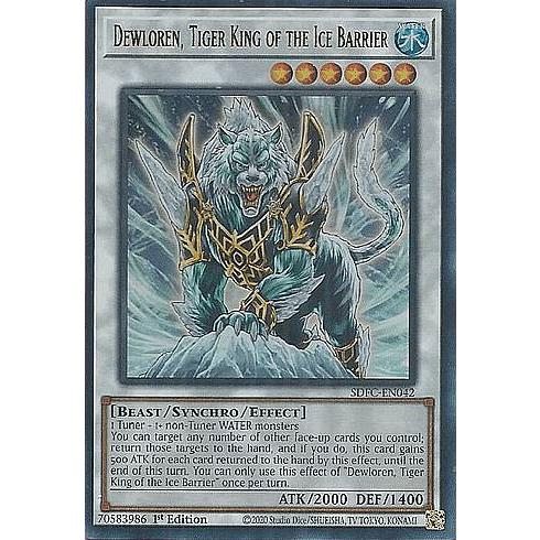 遊戯王 SDFC-EN042 氷結界の虎王ドゥローレン 英語版 SDFC-EN042 Dewloren, Tiger King of the Ice Barrier