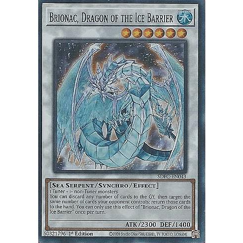 遊戯王 SDFC-EN043 氷結界の龍 ブリューナク Brionac, Dragon of the 