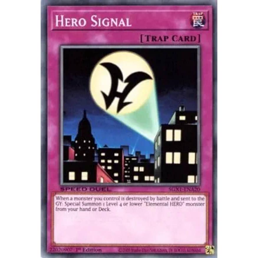 遊戯王 SGX1-ENA20 ヒーロー・シグナル Hero Signal (英語版 1st 