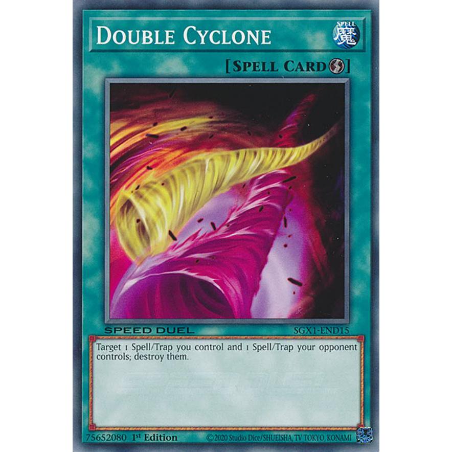 遊戯王 SGX1-END15 ダブル・サイクロン Double Cyclone (英語版 1st