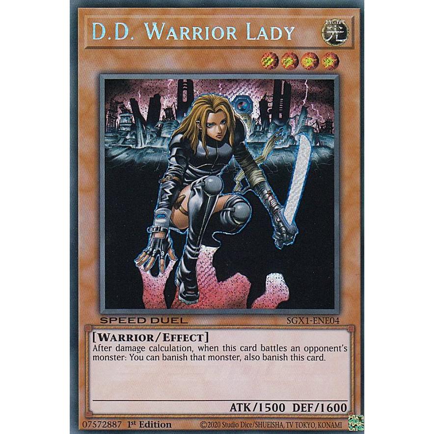 遊戯王 SGX1-ENE04 異次元の女戦士 D.D. Warrior Lady (英語版 1st 