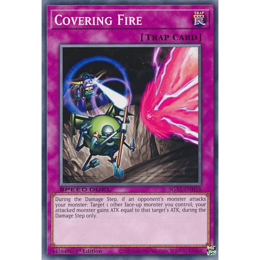 遊戯王 SGX1-ENH18 援護射撃 Covering Fire (英語版 1st Edition